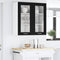 Hangkast Riga Zwart Eiken 80 x 31 x 80 cm Bewerkt hout