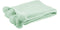 J-Line Plaid Pompom - fleece deken - polyester - licht groen - 170 x 130 cm - woonaccessoires