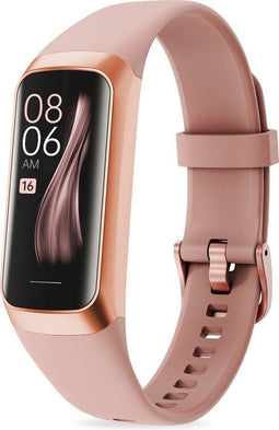 FITAGE Activity Tracker - Smartwatch - 25 Sportmodi AMOLED Display IP67 336 u Batterij Roze