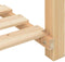 vidaXL - Tuinbak - met - Rek - 115x59x76 - cm - Massief - Houten - Vuurhout
