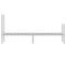 vidaXL - Bedframe - met - hoofd- - en - voeteneinde - metaal - wit - 100x200 - cm