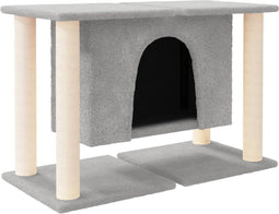 vidaXL - Kattenmeubel - met - sisal - krabpalen - 50 - cm - lichtgrijs
