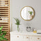 Woltu Ronde Wandspiegel met Gouden Frame 40 cm - Modern en Decoratief voor Badkamer, Slaapkamer en