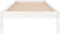 vidaXL - Bedframe - massief - hout - wit - 90x190 - cm