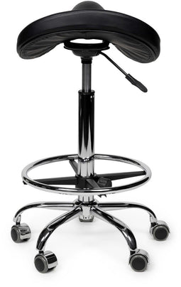 Premium Zadelkruk - Ergonomisch - Extra dikke zitting - Zwart