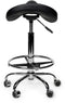 Premium Zadelkruk - Ergonomisch - Extra dikke zitting - Zwart