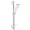 GROHE Vitalio SmartActive 130 Cube Glijstangset - QuickFix - 3 straalsoorten - chroom - 26596000