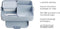 Mepal Bento Lunchbox large - Broodtrommel voor 8 boterhammen - Nordic blue