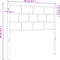 vidaXL - Hoofdbord - 80 - cm - metaal - zwart