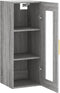 vidaXL - Hangkast - 34,5x34x90 - cm - grijs - sonoma - eikenkleurig