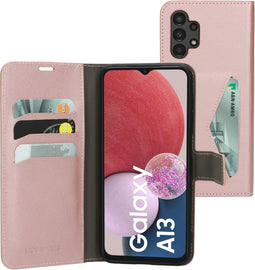 Mobiparts Galaxy A13 (2022) 4G - Classic Wallet Case - Ruimte voor pasjes - Roze