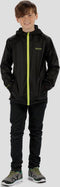 Regatta - Kids Pack It III Opvouwbaar Kinder Regenjack - Zwart - Maat 164