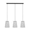EGLO Alsager - Hanglamp - E27 - 91 cm - Zwart|Grijs - Vilt|Staal