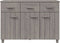 vidaXL - Dressoir - HAMAR - 113x40x80 - cm - massief - grenenhout - lichtgrijs