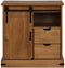 vidaXL - Dressoir - HALDEN - met - schuifdeur - 80x40x80 - cm - massief - hout