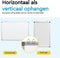 BRASQ Whiteboard 60x90 cm - Magnetisch - Accessoires set (markers wisser magneten) - Wit