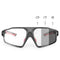 Rockbros SP216BK - Fietsbril - UV400 fotochromatisch - zwart-rood