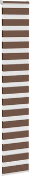 vidaXL - Zebra - rolgordijn - 40x230 - cm - stofbreedte - 35,9 - cm - polyester - bruin