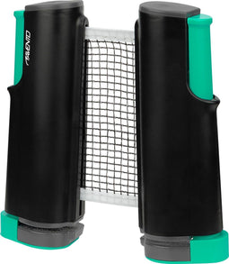 Avento Tafeltennisnet - Oprolbaar - Uitschuifbaar tot 170 cm - Zwart/Grijs