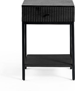 Furntastik Nachtkastje Altea, 1 lade, zwart