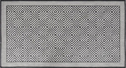 vidaXL - Buitenkleed - omkeerbaar - 100x200 - cm - grijs - en - wit