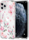 iMoshion Hoesje Geschikt voor iPhone 11 Pro Hoesje Siliconen - iMoshion Design hoesje - Roze / Transparant / Blossom Watercolor