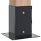 Spokkels vierkant 12 st 91x91 mm antraciet staal gepoedercoat
