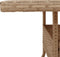 Tuintafel 80x80x75 cm poly rattan en acaciahout beige