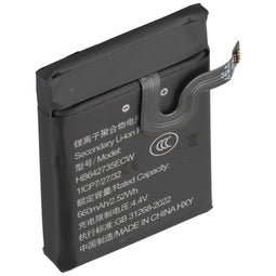 Battery suitable for Huawei Watch 3 Pro, Li-Polymer, 3.82V, 660mAh, 2.52Wh, without tools