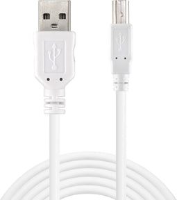 Sandberg USB 2.0 A-B male - Kabel 1.8 m - Wit