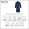 The One Towelling Organic Badjas - L/XL - Hoge vochtopname - 100% Biologisch gekamd katoen - Marineblauw