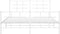vidaXL - Bedframe - met - hoofd- - en - voeteneinde - metaal - wit - 160x200 - cm