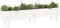 vidaXL - Plantenbak - verhoogd - 160x30x38 - cm - massief - grenenhout - wit