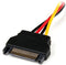 Startech.com 15cm - SATA naar LP4 (molex) Verloopkabel - Stroom intern - Geel Rood Zwart
