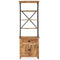 vidaXL - Dressoir - met - schappen - 65x30x180 - cm - massief - mangohout