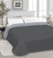 Vitality Pur - Luxe Katoenen Bedsprei - 240x215 - Donker Grijs