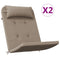 Stoelkussens 2 st Adirondack oxford stof taupe