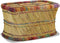vidaXL - Salontafel - met - chindi - details - bamboe - meerkleurig