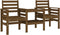 vidaXL - Tuinbank - met - tafel - 2-zits - massief - grenenhout - honingbruin