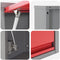 vidaXL - Wandgemonteerde - Gereedschapskast - met - Gasveerdeur - Rood, - 50x25x35 - cm