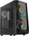 Aerocool NightHawk Duo - Micro ATX/ Mini ITX/ ATX Midtower Behuizing - RGB Verlichting - Zwart
