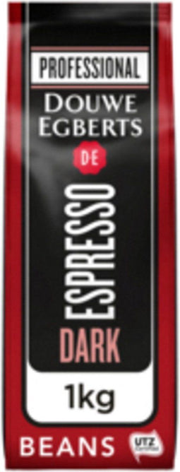 Koffie Douwe Egberts Espresso Bonen Dark Roast 1000gr