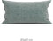 Zohome Kussensloop Lino - Kussenhoes van 40x80 cm - 1 stuk - 100% Katoen - Groen