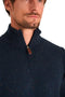 Mario Russo Skipper - Heren Trui - Half Zip - Navy - XXL
