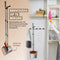 TTD® Stoffer en Blik XXL - Verstelbare Steel 54-263 cm - Schoonmaaktanden - Grijs