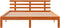 vidaXL - Bedframe - zonder - matras - massief - grenenhout - wasbruin - 180x200 - cm