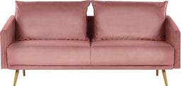 MAURA - Driezitsbank - Roze - Fluweel