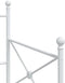 vidaXL - Slaapbank - zonder - matras - 75x190 - cm - staal - wit