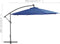 vidaXL - Zweefparasol - met - LED-verlichting - 350 - cm - azuurblauw