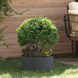 vidaXL - Tuinbak - Anthraciet - 40x40x20 - cm - Staal